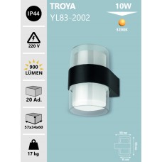 10W DIŞ MEKAN APLİK GÜNIŞIĞI- TROYA